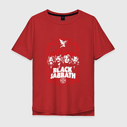 Футболка оверсайз мужская Black Sabbath Collective, цвет: красный