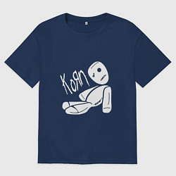 Футболка оверсайз мужская Korn Toy, цвет: тёмно-синий