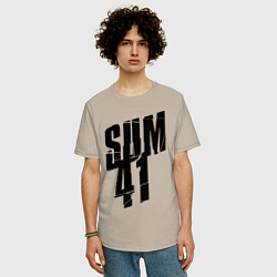 Футболка оверсайз мужская Sum Forty One, цвет: миндальный — фото 2