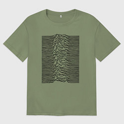 Футболка оверсайз мужская Unknown Pleasures, цвет: авокадо