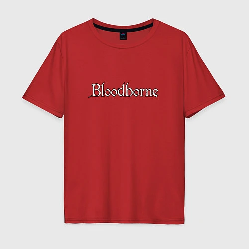 Мужская футболка оверсайз Bloodborne / Красный – фото 1