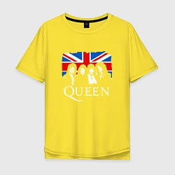 Футболка оверсайз мужская Queen UK, цвет: желтый