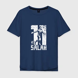 Футболка оверсайз мужская Salah 11, цвет: тёмно-синий