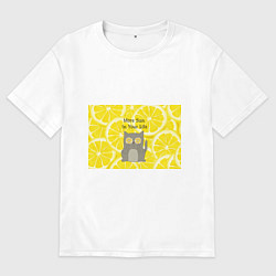 Футболка оверсайз мужская More Sun In Your Life, цвет: белый