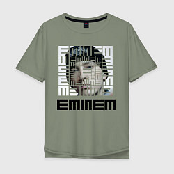 Футболка оверсайз мужская Eminem labyrinth, цвет: авокадо