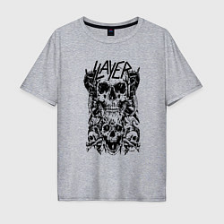 Мужская футболка оверсайз Slayer Skulls