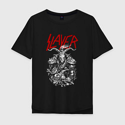 Мужская футболка оверсайз Slayer: Devil Goat