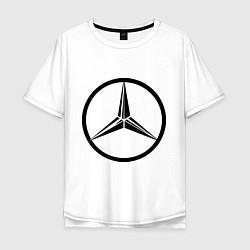 Мужская футболка оверсайз Mercedes-Benz logo