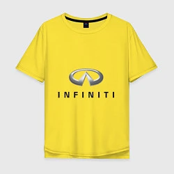 Футболка оверсайз мужская Logo Infiniti, цвет: желтый