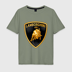 Мужская футболка оверсайз Lamborghini logo