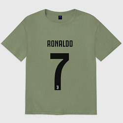 Футболка оверсайз мужская RONALDO 7, цвет: авокадо