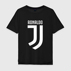 Футболка оверсайз мужская Ronaldo CR7, цвет: черный
