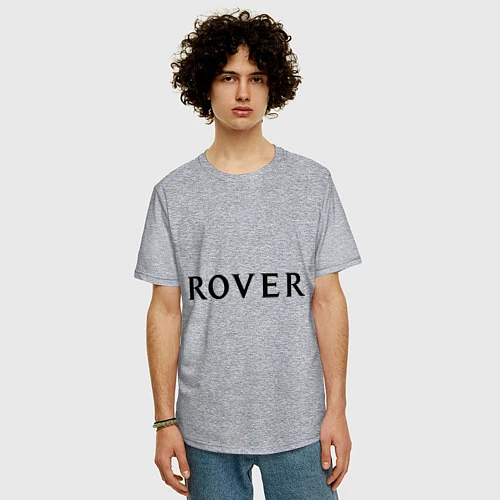 Мужская футболка оверсайз Rover / Меланж – фото 3