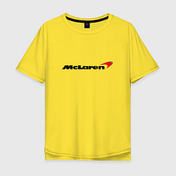 Футболка оверсайз мужская McLaren, цвет: желтый