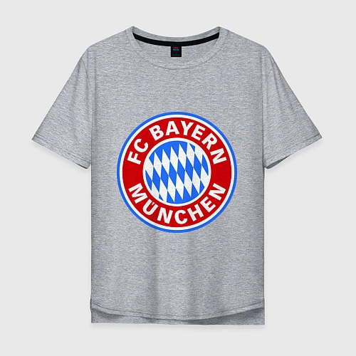 Мужская футболка оверсайз Bayern Munchen FC / Меланж – фото 1