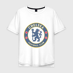 Футболка оверсайз мужская Chelsea FC, цвет: белый