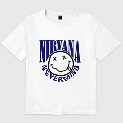 Футболка оверсайз мужская Nevermind Nirvana, цвет: белый