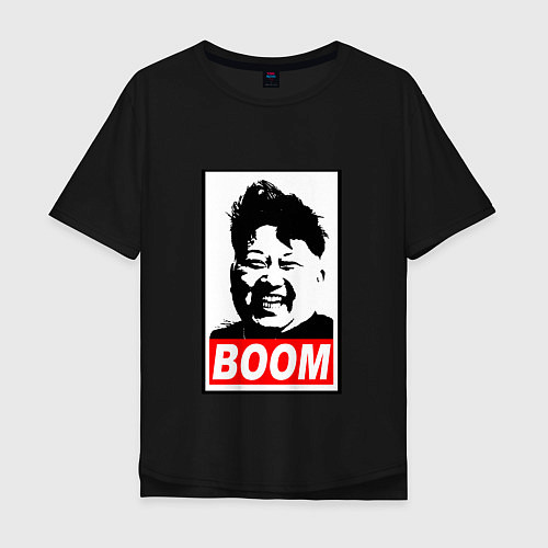 Мужская футболка оверсайз BOOM: Kim Chen Eun / Черный – фото 1