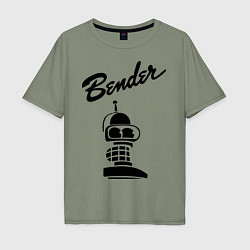 Мужская футболка оверсайз Bender monochrome