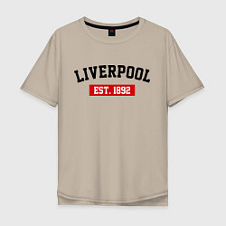 Мужская футболка оверсайз FC Liverpool Est. 1892