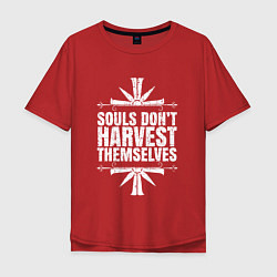 Футболка оверсайз мужская Harvest Themselves, цвет: красный