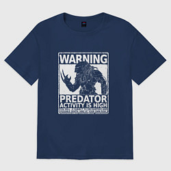 Футболка оверсайз мужская Predator Activity is High, цвет: тёмно-синий