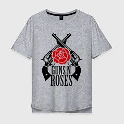 Футболка оверсайз мужская Guns n Roses: guns, цвет: меланж