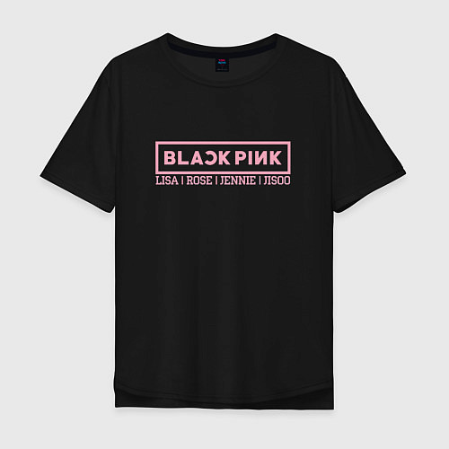 Мужская футболка оверсайз Black Pink: Girls / Черный – фото 1