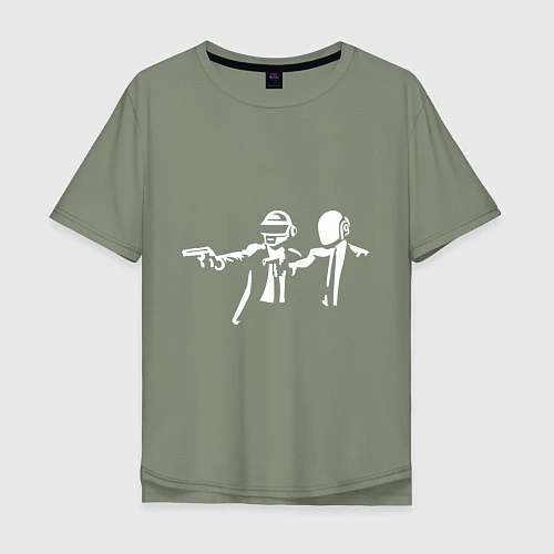 Мужская футболка оверсайз Daft Punk / Авокадо – фото 1