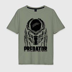 Футболка оверсайз мужская Predator Mask, цвет: авокадо