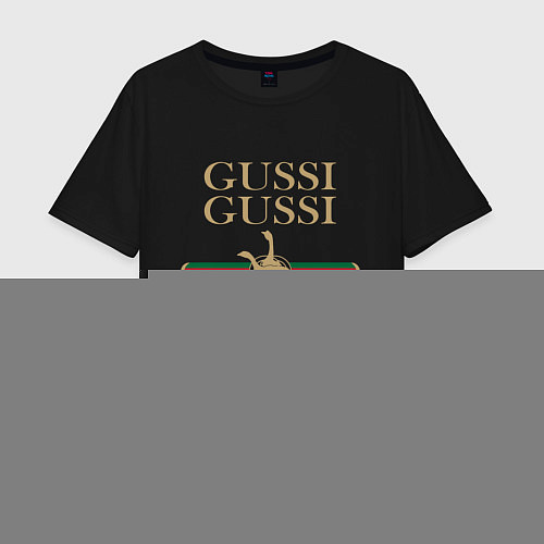 Мужская футболка оверсайз GUSSI Ga-Style / Черный – фото 1