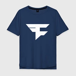 Футболка оверсайз мужская FAZE Symbol, цвет: тёмно-синий