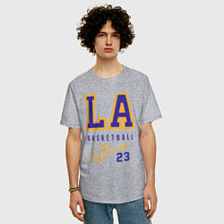 Футболка оверсайз мужская Lebron 23: Los Angeles, цвет: меланж — фото 2