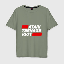 Футболка оверсайз мужская Atari Teenage Riot, цвет: авокадо