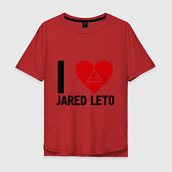 Мужская футболка оверсайз I love Jared Leto