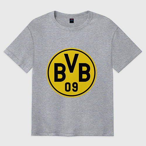 Мужская футболка оверсайз BVB 09 / Меланж – фото 1
