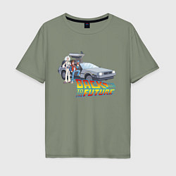 Мужская футболка оверсайз Back to the future