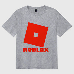 Футболка оверсайз мужская Roblox Logo, цвет: меланж