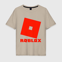 Мужская футболка оверсайз Roblox Logo