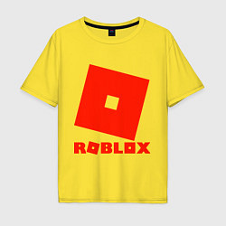 Футболка оверсайз мужская Roblox Logo, цвет: желтый