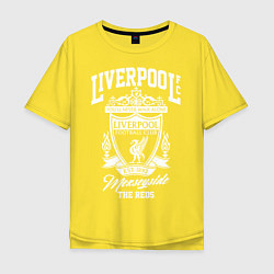 Футболка оверсайз мужская Liverpool: Est 1892, цвет: желтый