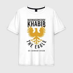 Футболка оверсайз мужская Khabib: The Eagle, цвет: белый