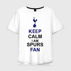 Мужская футболка оверсайз Keep Calm & Spurs fan