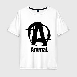 Мужская футболка оверсайз Animal Logo