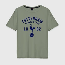 Футболка оверсайз мужская FC Tottenham 1882, цвет: авокадо