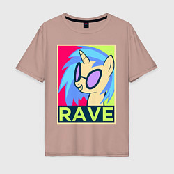 Мужская футболка оверсайз DJ Pon-3 RAVE