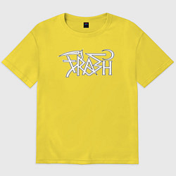 Футболка оверсайз мужская Trash gang, цвет: желтый