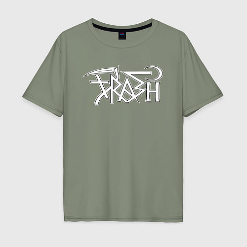 Мужская футболка оверсайз Trash gang / Авокадо – фото 1