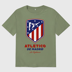 Футболка оверсайз мужская Atlecito de Madrid, цвет: авокадо