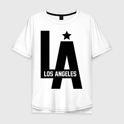 Футболка оверсайз мужская Los Angeles Star, цвет: белый